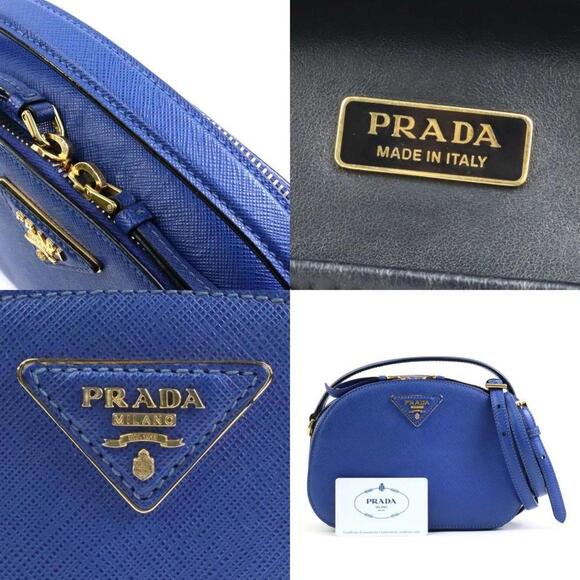 PRADA Blue Leather Shoulder Bag - Picture 5 of 5